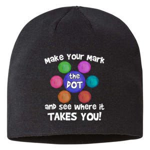 Make Your Mark And See Where It Takes You Dot Day Sustainable Beanie