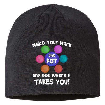 Make Your Mark And See Where It Takes You Dot Day Sustainable Beanie