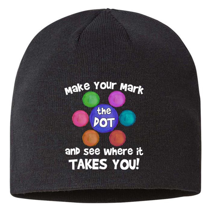 Make Your Mark And See Where It Takes You Dot Day Sustainable Beanie