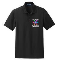 Make Your Mark And See Where It Takes You Dot Day Dry Zone Grid Polo