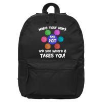 Make Your Mark And See Where It Takes You Dot Day 16 in Basic Backpack