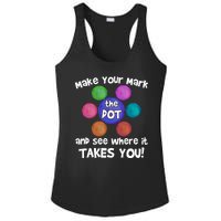 Make Your Mark And See Where It Takes You Dot Day Ladies PosiCharge Competitor Racerback Tank