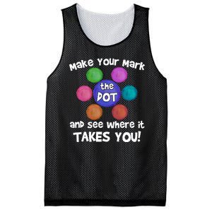 Make Your Mark And See Where It Takes You Dot Day Mesh Reversible Basketball Jersey Tank