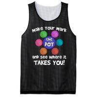 Make Your Mark And See Where It Takes You Dot Day Mesh Reversible Basketball Jersey Tank