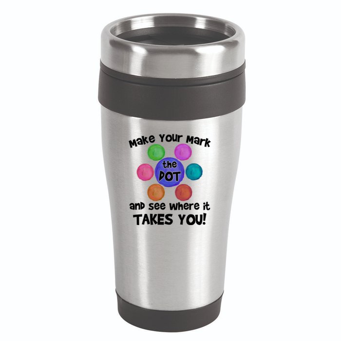 Make Your Mark And See Where It Takes You Dot Day 16oz Travel Tumbler