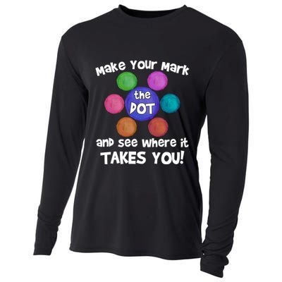 Make Your Mark And See Where It Takes You Dot Day Cooling Performance Long Sleeve Crew