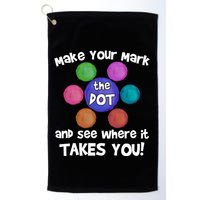 Make Your Mark And See Where It Takes You Dot Day Golf Towel