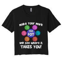 Make Your Mark And See Where It Takes You Dot Day Crop Top