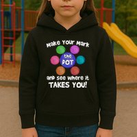 Make Your Mark And See Where It Takes You Dot Day Kids Hoodie