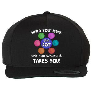 Make Your Mark And See Where It Takes You Dot Day Wool Snapback Cap