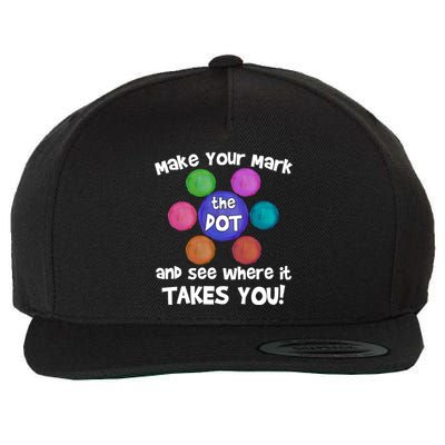 Make Your Mark And See Where It Takes You Dot Day Wool Snapback Cap
