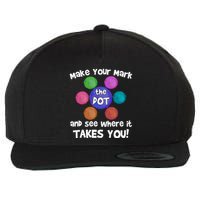 Make Your Mark And See Where It Takes You Dot Day Wool Snapback Cap