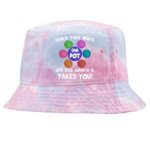 Make Your Mark And See Where It Takes You Dot Day Tie-Dyed Bucket Hat