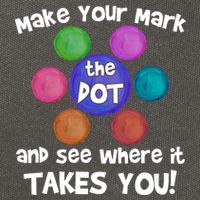 Make Your Mark And See Where It Takes You Dot Day Cotton Canvas Backpack