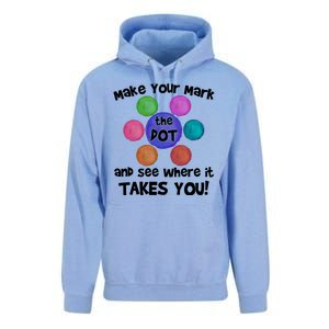 Make Your Mark And See Where It Takes You Dot Day Unisex Surf Hoodie