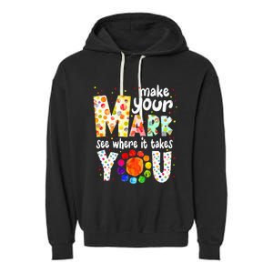 Make Your Mark And See Where It Takes You Dot Day Garment-Dyed Fleece Hoodie