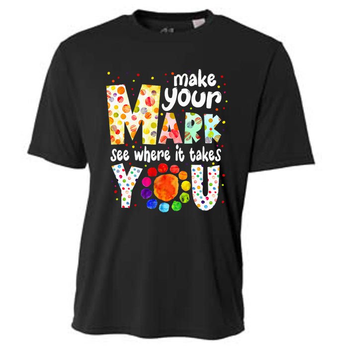 Make Your Mark And See Where It Takes You Dot Day Cooling Performance Crew T-Shirt