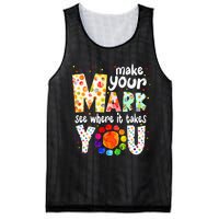 Make Your Mark And See Where It Takes You Dot Day Mesh Reversible Basketball Jersey Tank