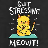 Meditation Yoga Meowt Cat Funny Cute Esoteric Gift 11oz C Handle Ceramic Mug