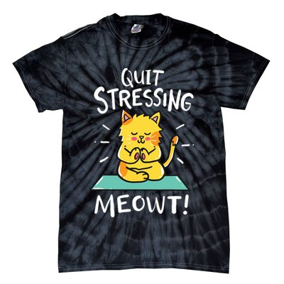 Meditation Yoga Meowt Cat Funny Cute Esoteric Gift Tie-Dye T-Shirt