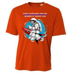 Make Your Mark And See Where It Takes You Dot Day Meaningful Gift Cooling Performance Crew T-Shirt