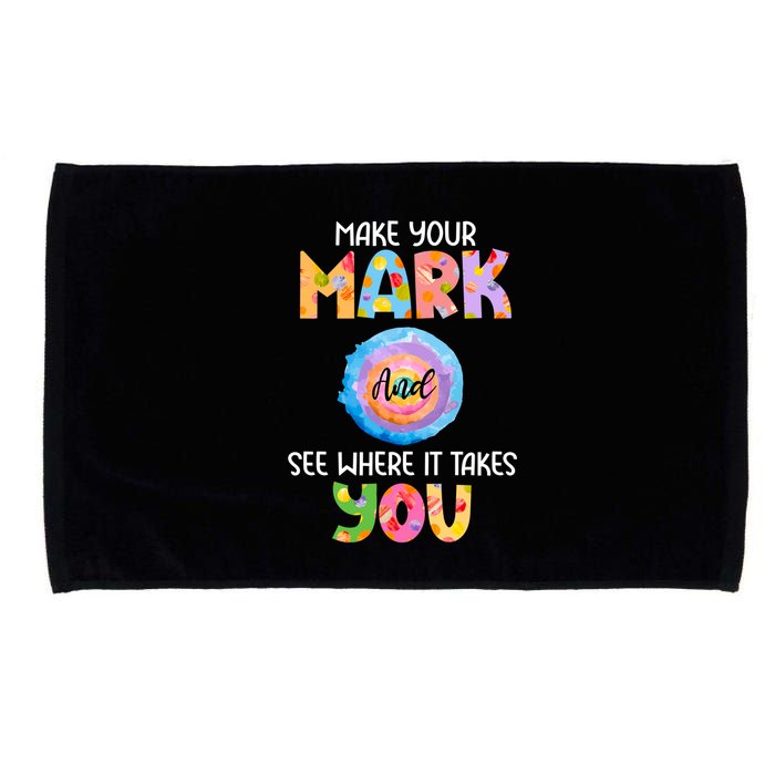 Make Your Mark Dot Day See Where It Takes You Gift Microfiber Hand Towel