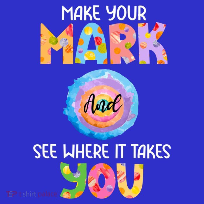 Make Your Mark Dot Day See Where It Takes You Gift Short Acrylic Beanie