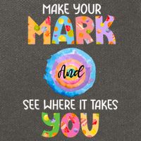 Make Your Mark Dot Day See Where It Takes You Gift Cotton Canvas Backpack