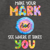 Make Your Mark Dot Day See Where It Takes You Gift Vector Backpack