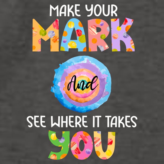 Make Your Mark Dot Day See Where It Takes You Gift Vector Backpack