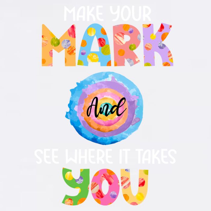 Make Your Mark Dot Day See Where It Takes You Gift Garment-Dyed Sweatshirt