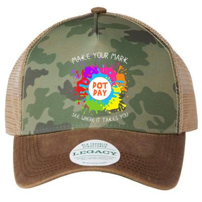 Make Your Mark Dot Day See Where It Takes You Gift Legacy Tie Dye Trucker Hat