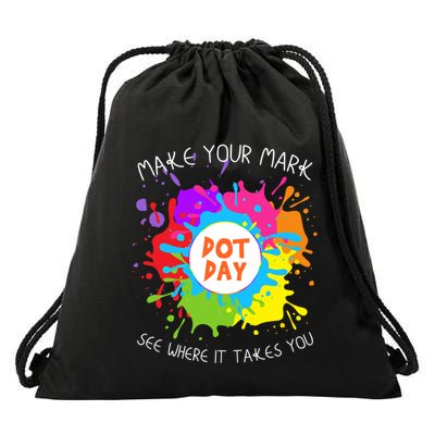 Make Your Mark Dot Day See Where It Takes You Gift Drawstring Bag