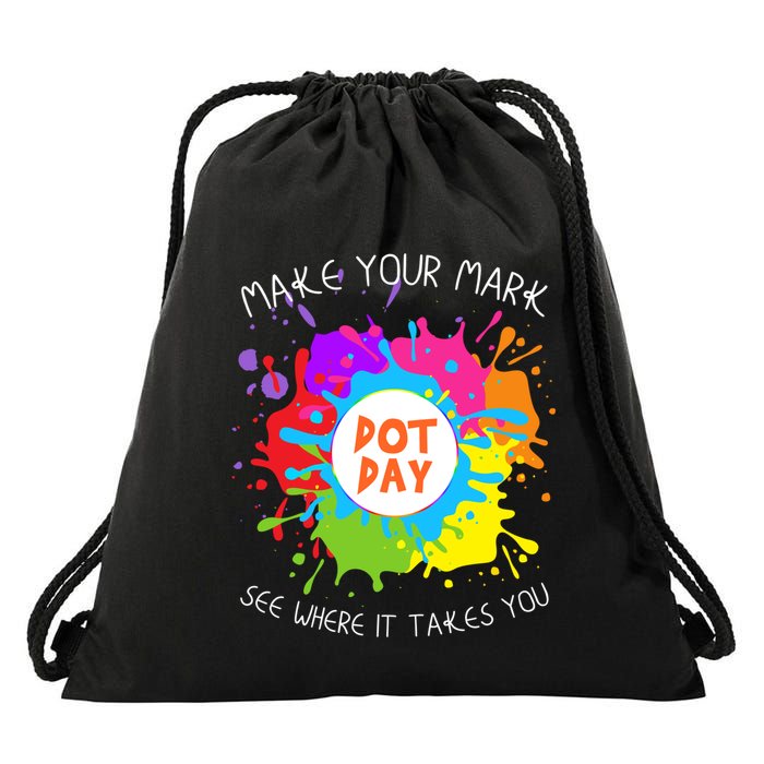 Make Your Mark Dot Day See Where It Takes You Gift Drawstring Bag