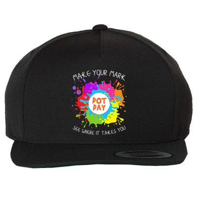 Make Your Mark Dot Day See Where It Takes You Gift Wool Snapback Cap