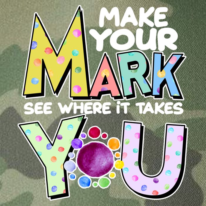 Make Your Mark See Where It Takes You Legacy Tie Dye Trucker Hat