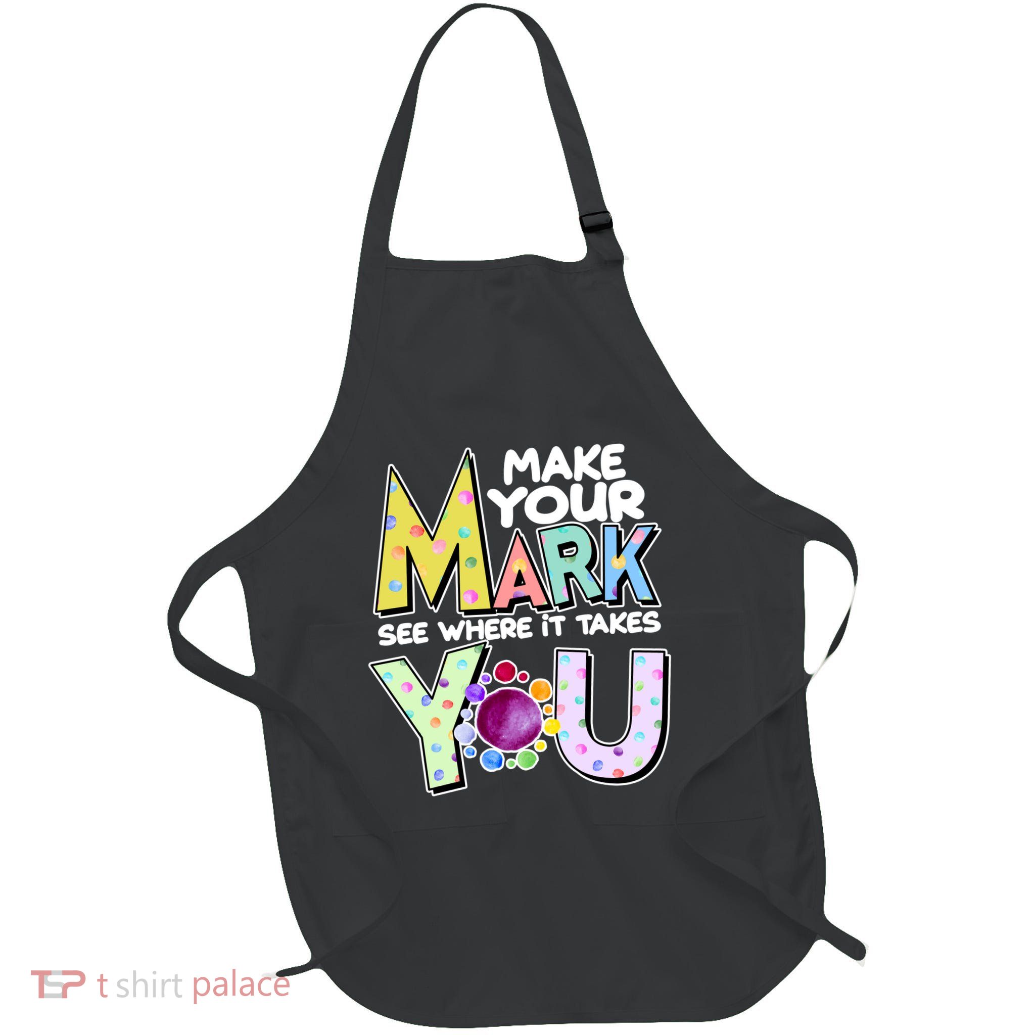 Make Your Mark See Where It Takes You Full-Length Apron With Pockets