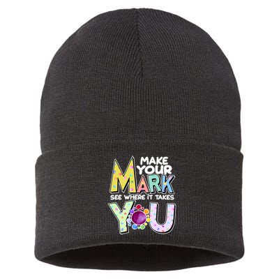 Make Your Mark See Where It Takes You Sustainable Knit Beanie