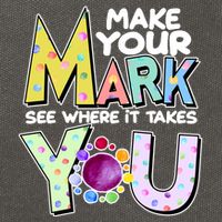 Make Your Mark See Where It Takes You Cotton Canvas Backpack