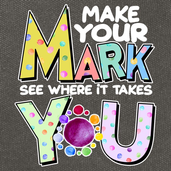 Make Your Mark See Where It Takes You Cotton Canvas Backpack