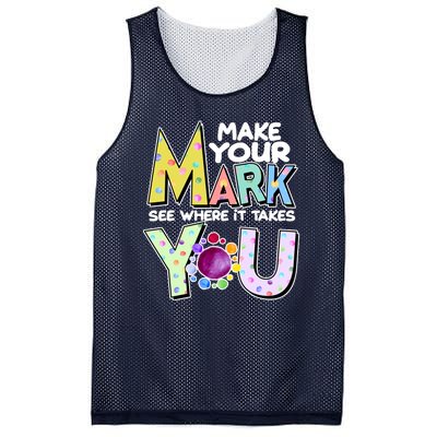 Make Your Mark See Where It Takes You Mesh Reversible Basketball Jersey Tank