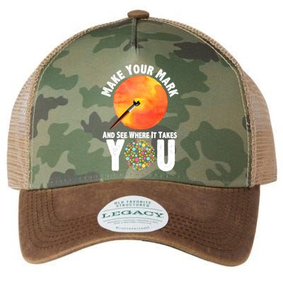 Make Your Mark And See Where It Takes You Dot Day Legacy Tie Dye Trucker Hat