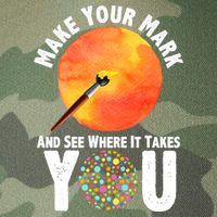 Make Your Mark And See Where It Takes You Dot Day Legacy Tie Dye Trucker Hat