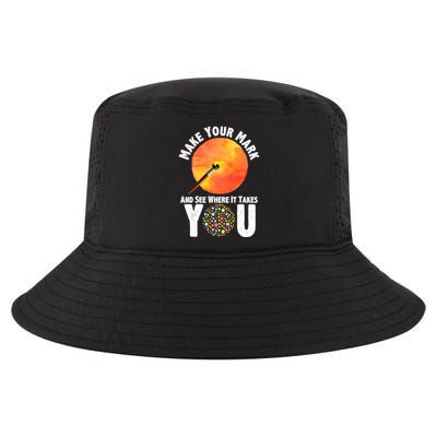 Make Your Mark And See Where It Takes You Dot Day Cool Comfort Performance Bucket Hat