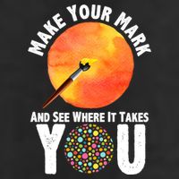 Make Your Mark And See Where It Takes You Dot Day Garment-Dyed Heavyweight T-Shirt