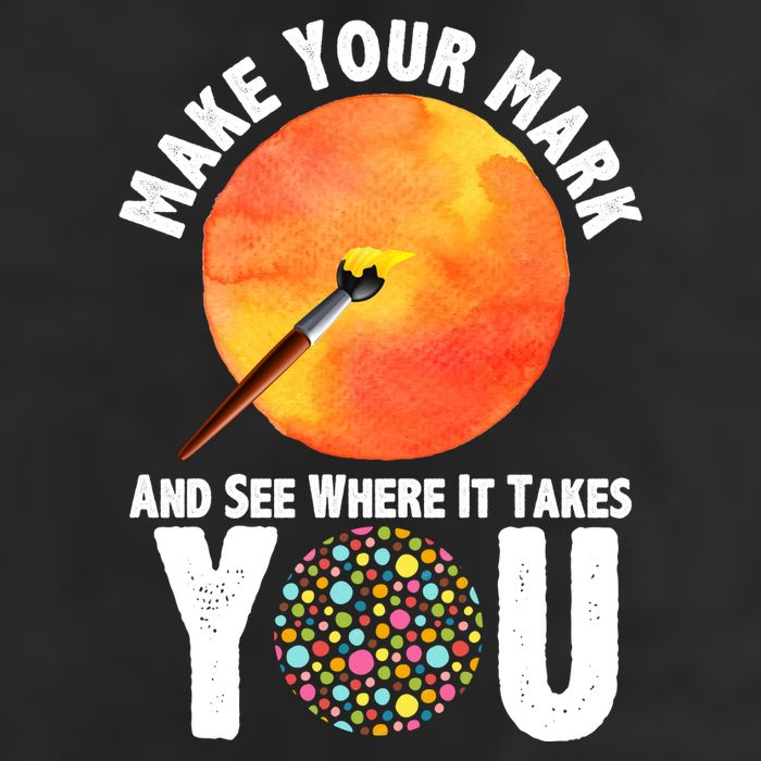 Make Your Mark And See Where It Takes You Dot Day Garment-Dyed Heavyweight T-Shirt