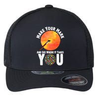 Make Your Mark And See Where It Takes You Dot Day Flexfit Unipanel Trucker Cap