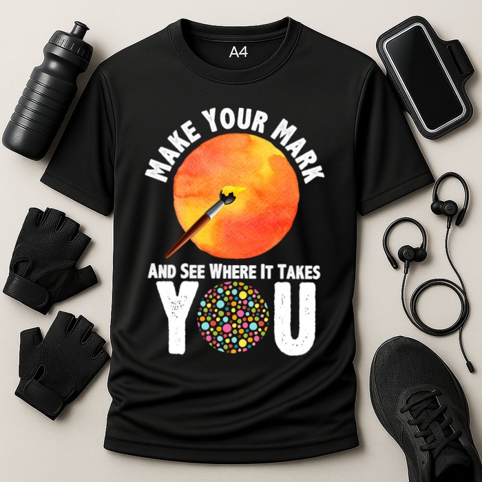 Make Your Mark And See Where It Takes You Dot Day Performance Shirt