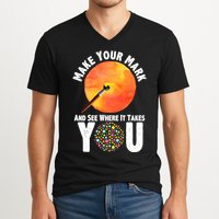 Make Your Mark And See Where It Takes You Dot Day V-Neck T-Shirt