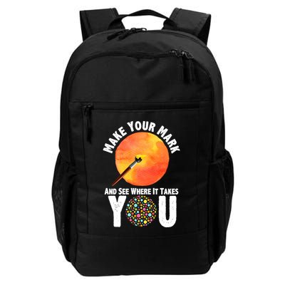 Make Your Mark And See Where It Takes You Dot Day Daily Commute Backpack